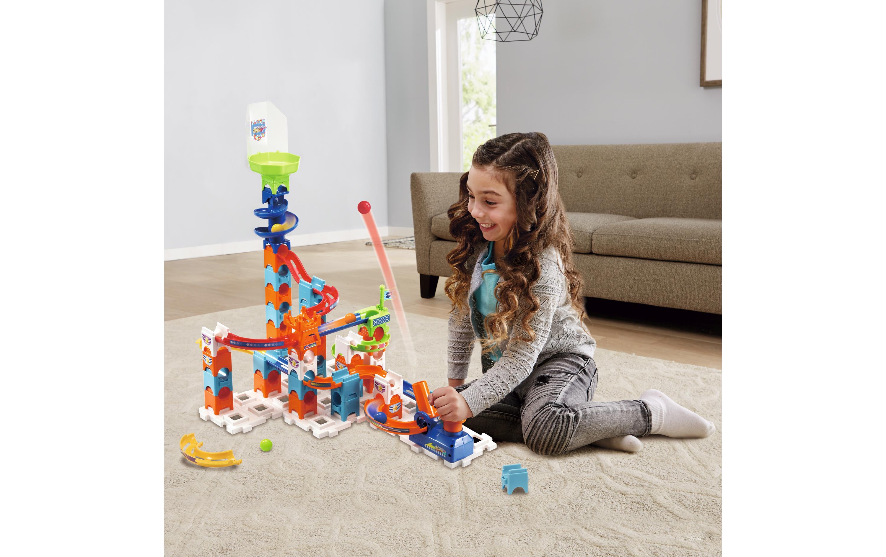 Kugelbahn Marble Rush – Adventure Set S100Murmelbahn mit spannenden Bahnelementen