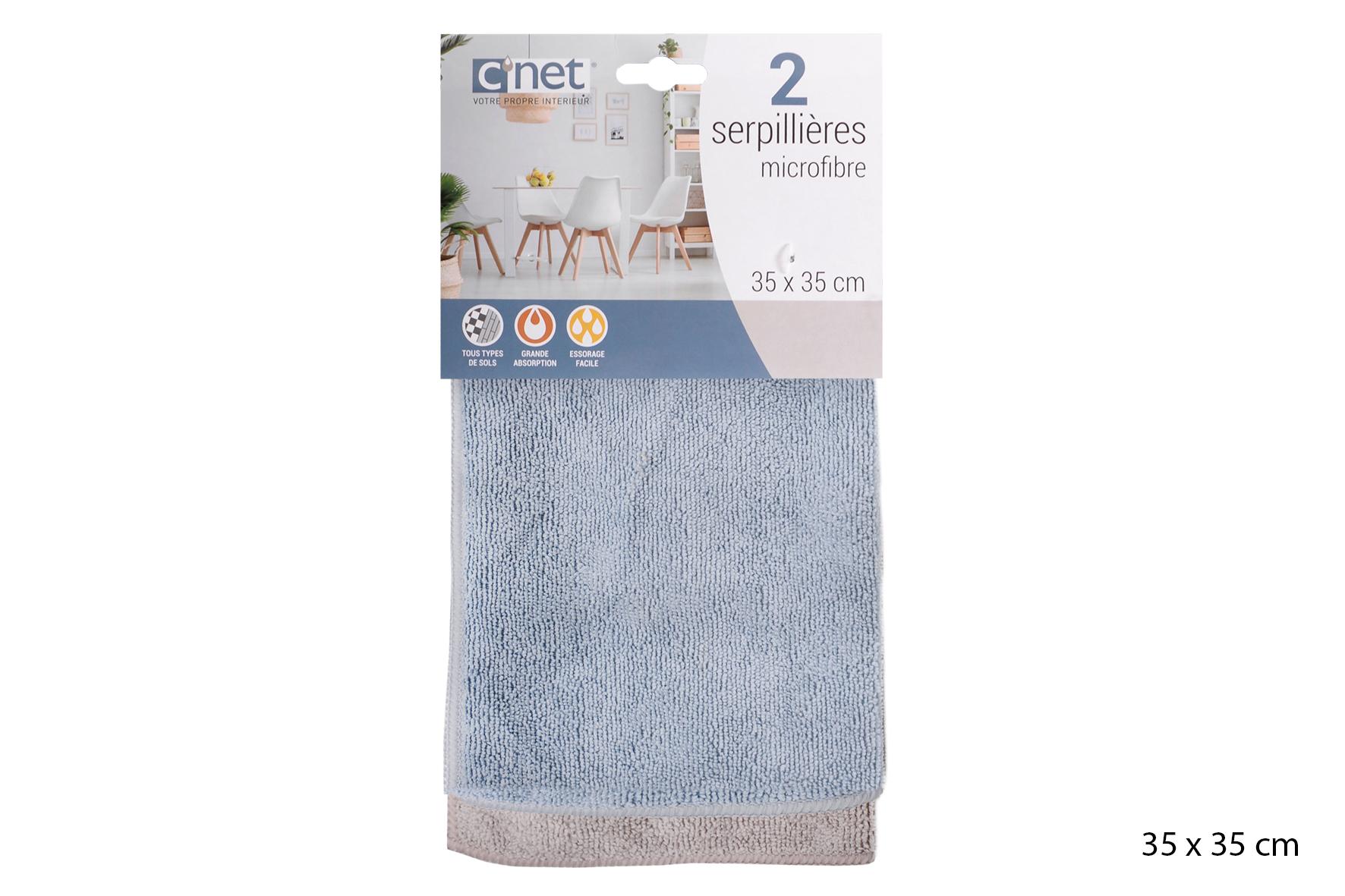 2 SERPILLERES MICROFIBRE 50X70CM