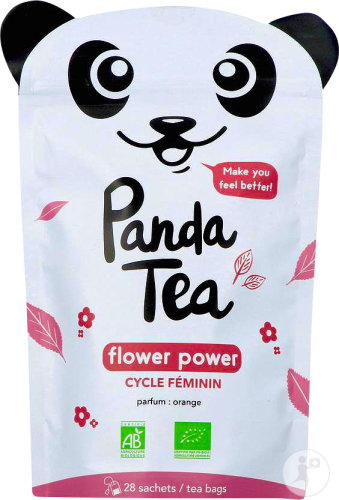 Panda Tea Flower Power Cycle Féminin Infusion Des Plantes 28 Sachets