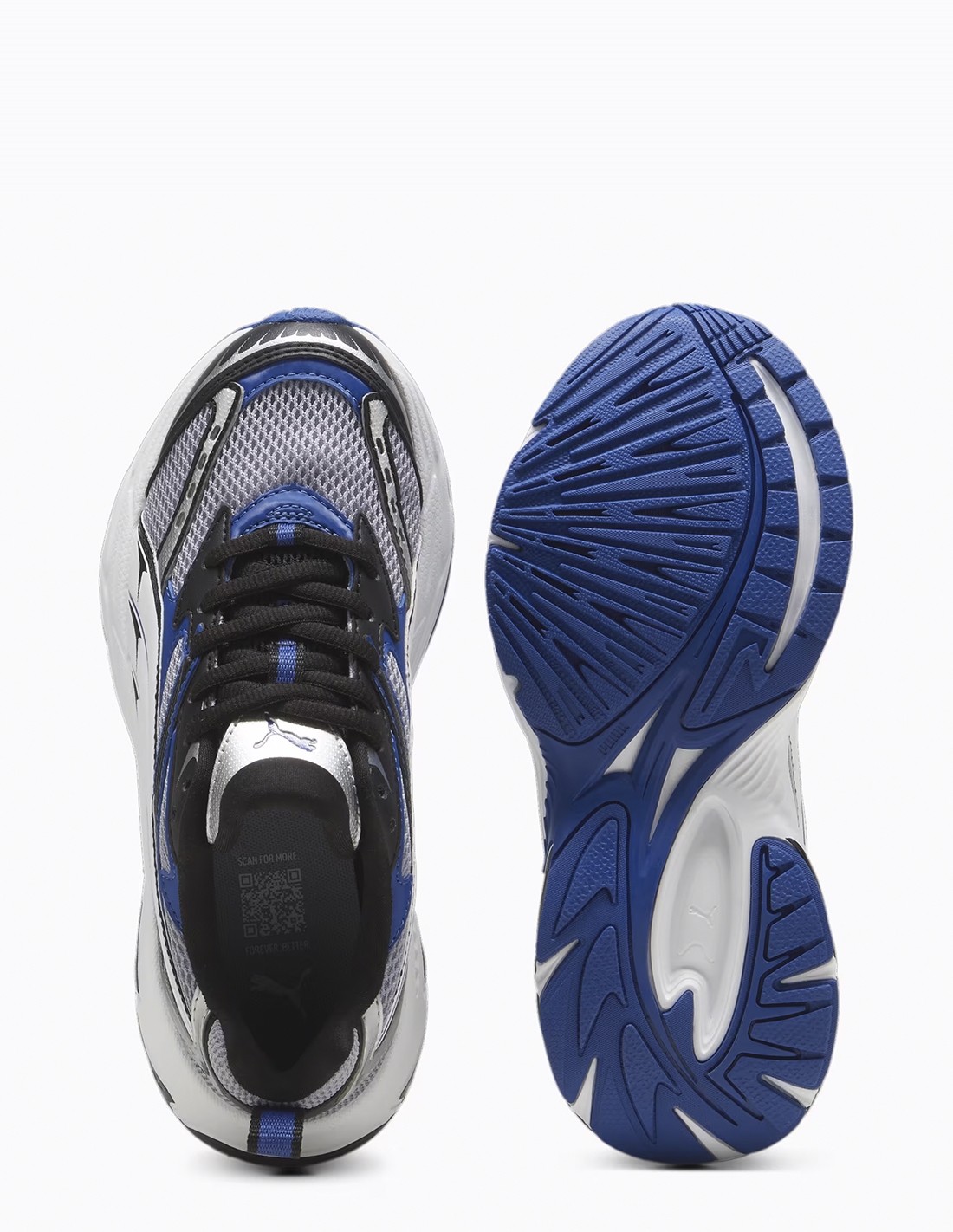 puma Sneakers Femme Morphic Blanc/Gris/Noir/Bleu