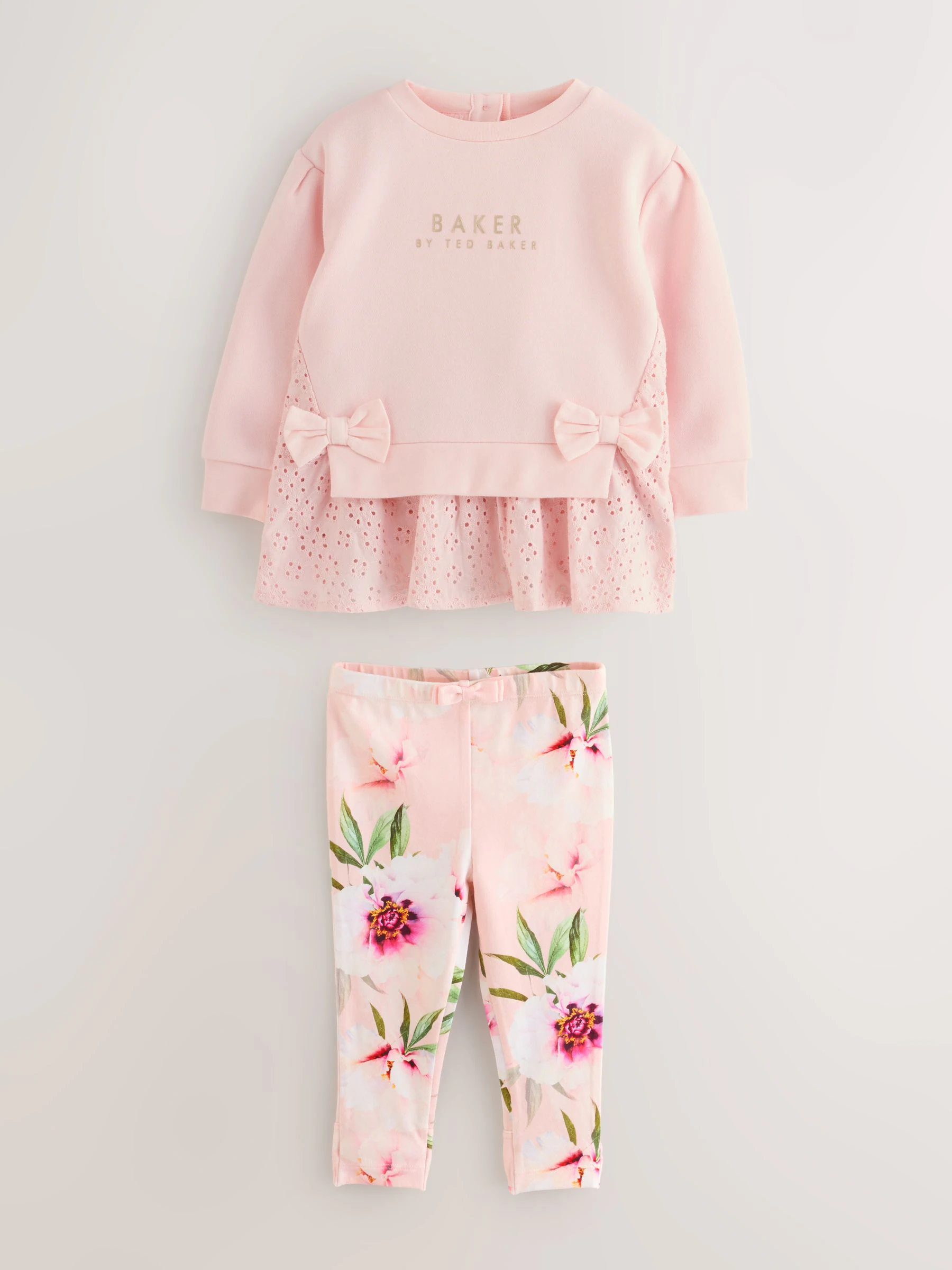 Baker by Ted Baker 2 Piece Broderie Sweatshirts & Leggings Set