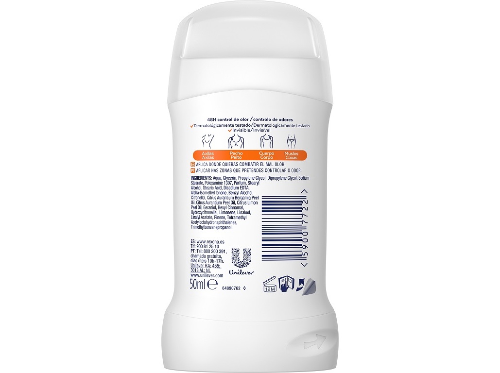 DESODORIZANTE STICK REXONA PARA TODO CORPO FRESH CITRUS 50ML