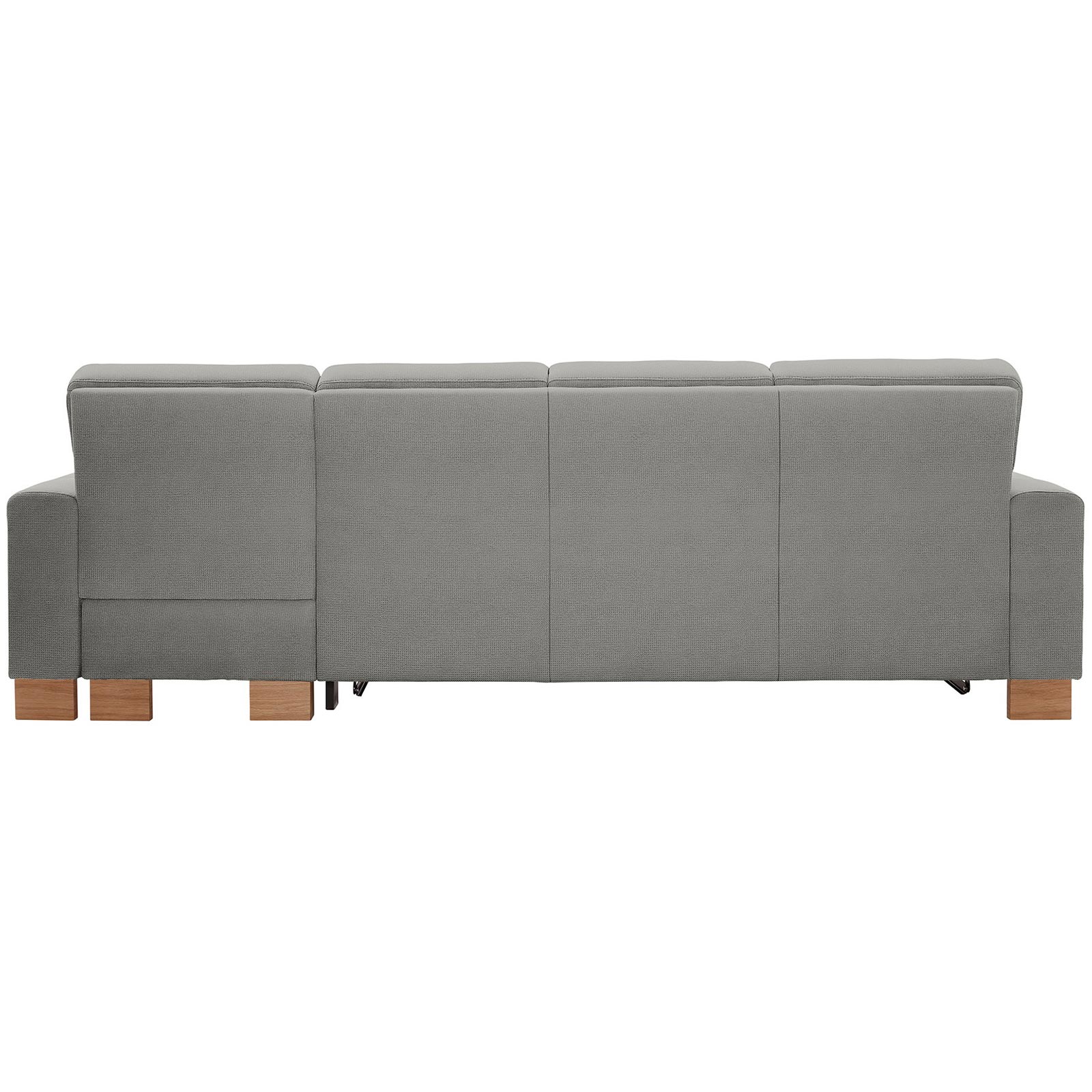 polsterpower Ecksofa - Belle silver - Basismodell - Recamiere rechts