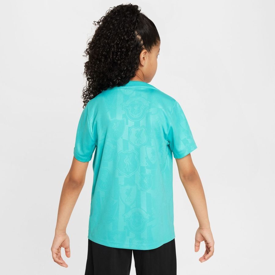 Liverpool T-shirt d'Entraînement Dri-FIT Academy Pro Avant-Match - Bleu/Vert Enfant