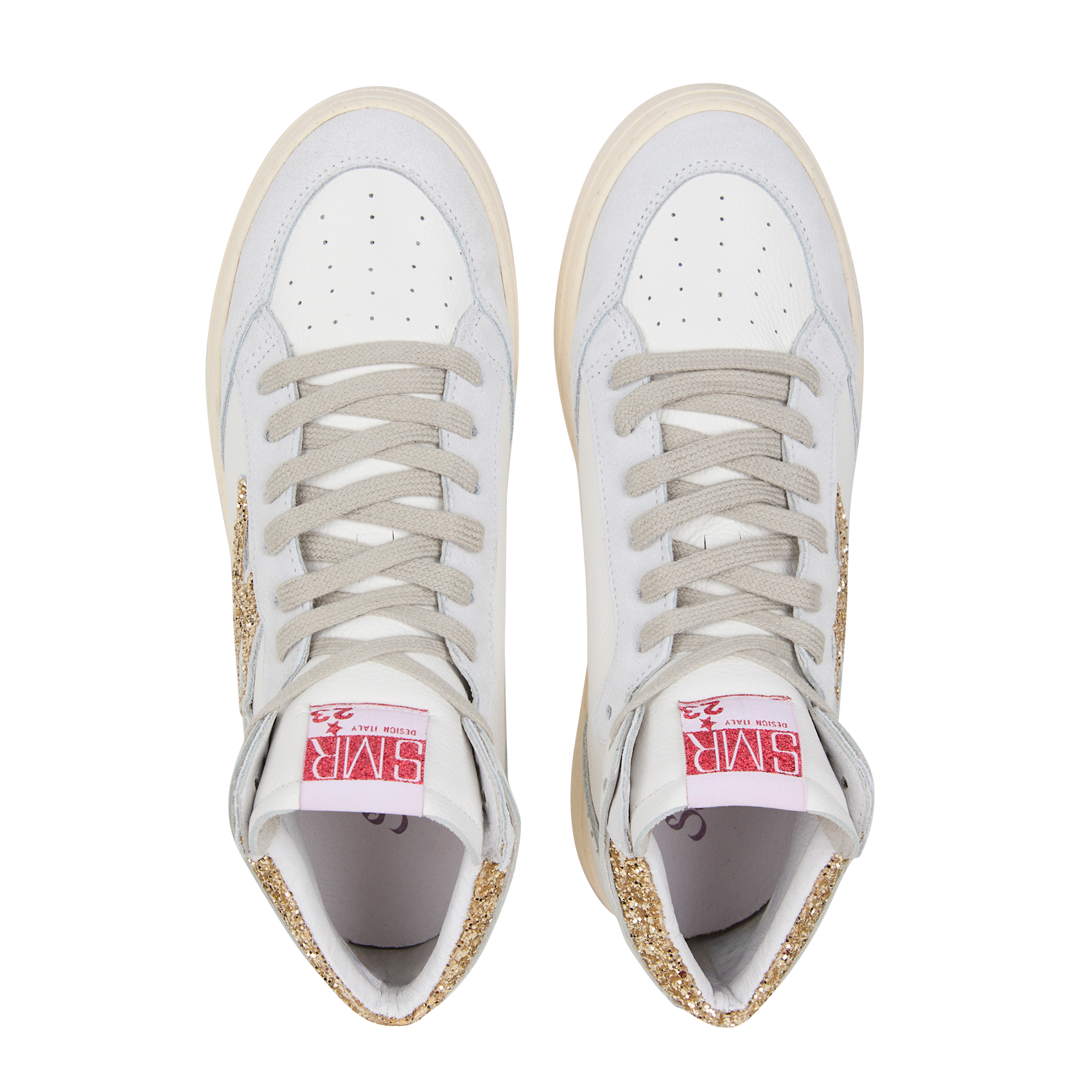BRAGA - Baskets montantes en cuir | Blanc
