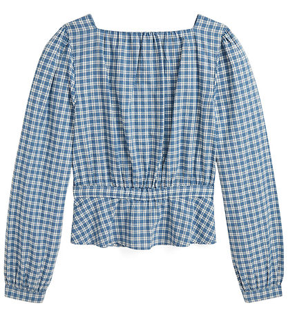 Polo Ralph Lauren Skjortebluse - Hemingway - Støvet Bl?/Hvidtern