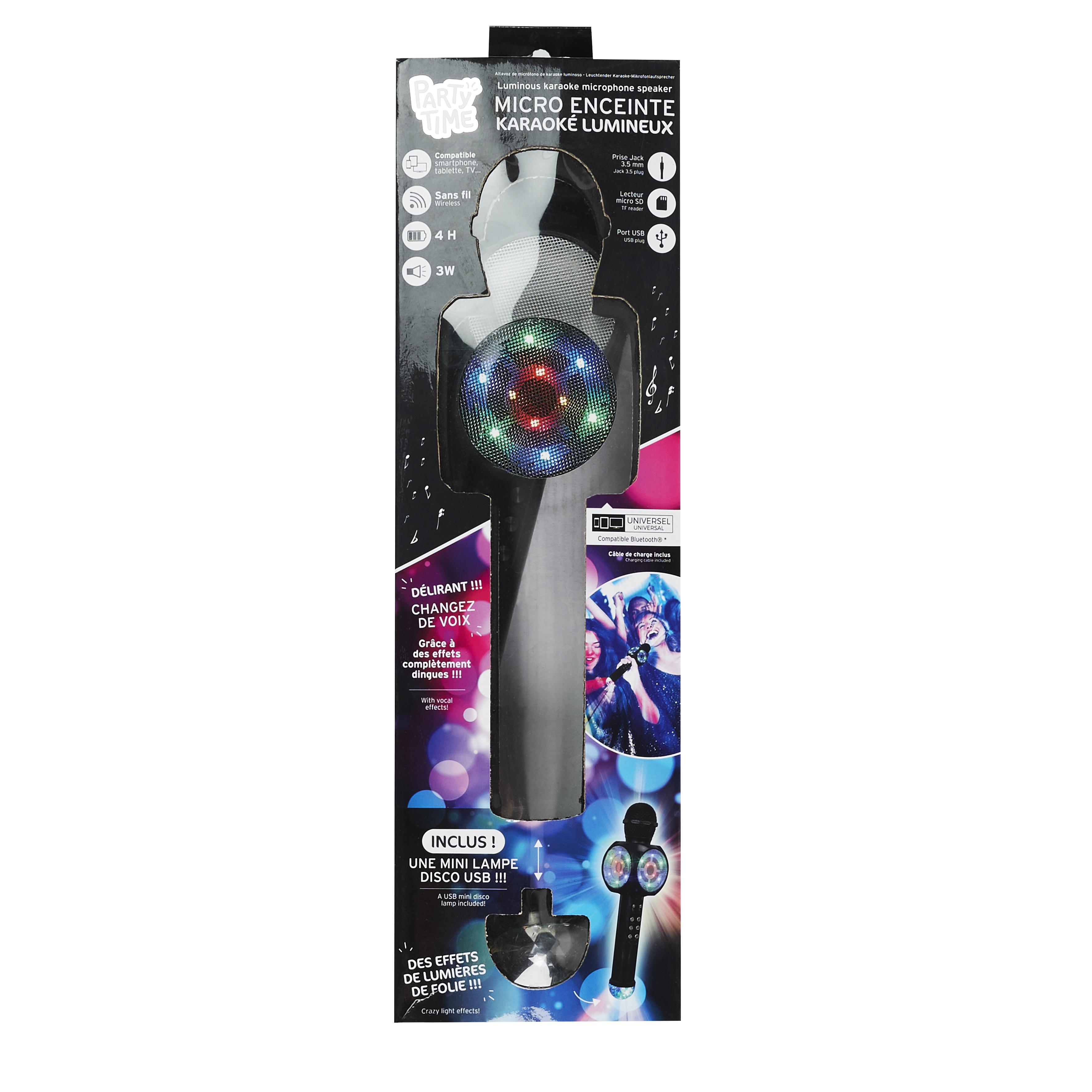 MICRO KARAOKE LED ET LAMPE DISCO USB