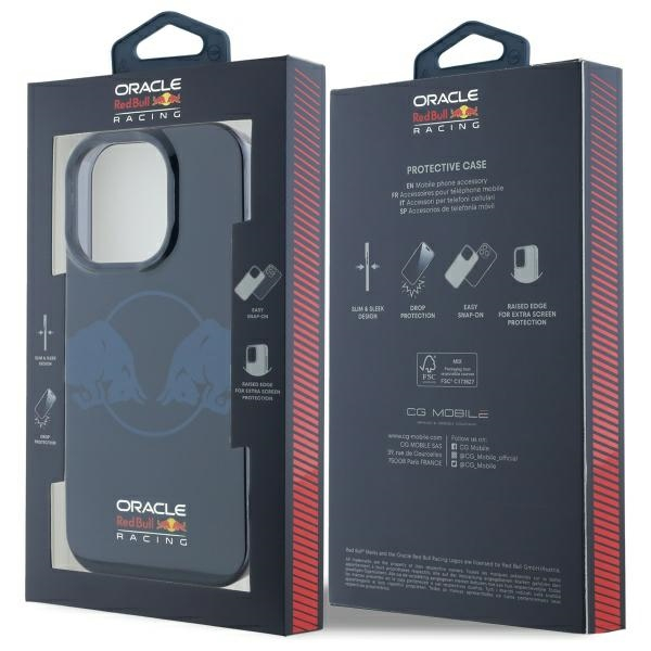 iPhone 15 Pro MagSafe Hardcase Hülle IML Two Bulls (RBHMP15L24HIDBV) - Marineblau