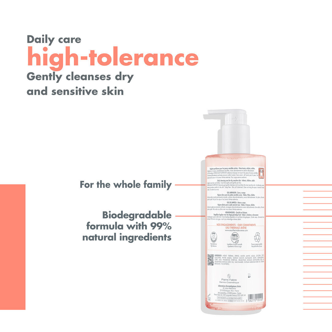 AVENE  Xeracalm Nutrition Gel de Duche - 500ml