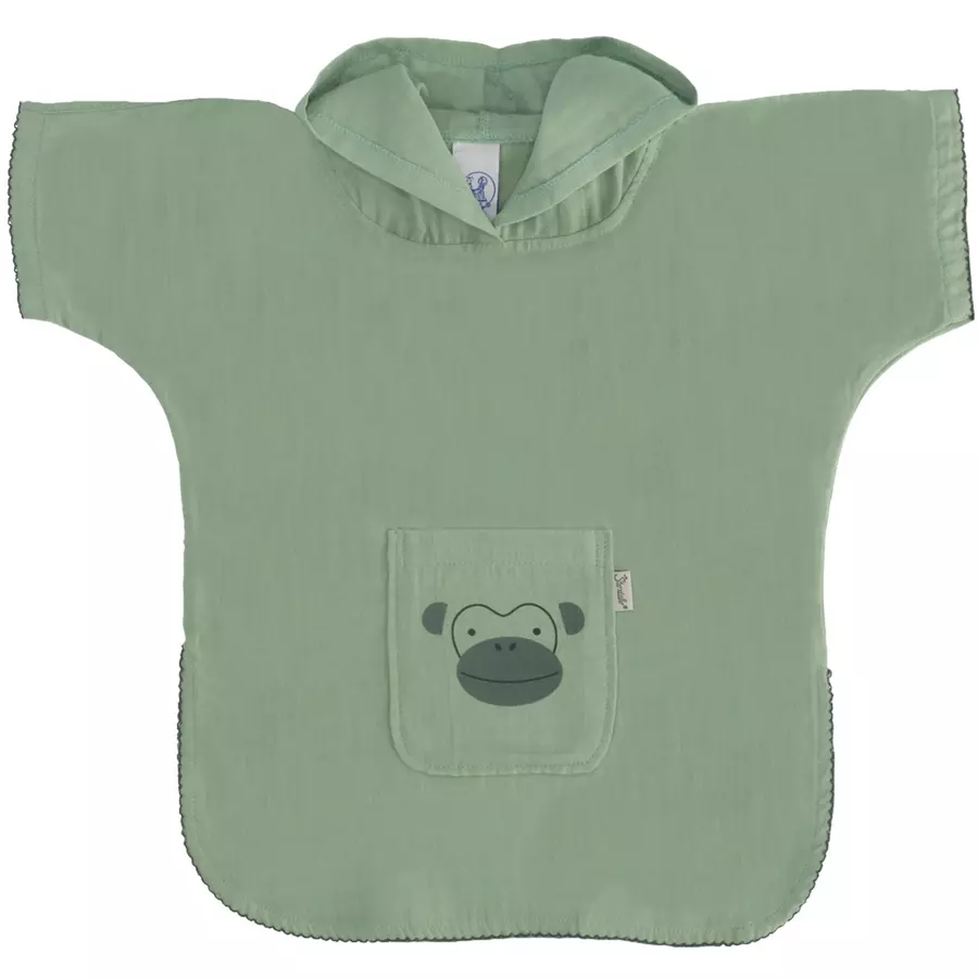 Sterntaler Badeponcho Albert grün