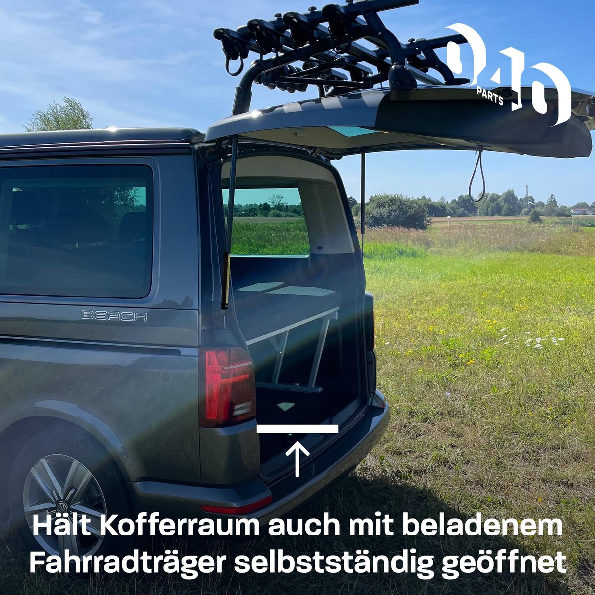 040 Parts Achterklep steunbalk staal - VW T5 T6 T7