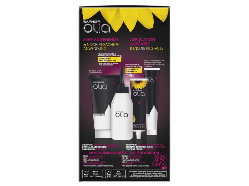 Garnier Haarcoloration Olia 6.0 Hellbraun Dauerhafte Haarfarbe ohne Ammoniak