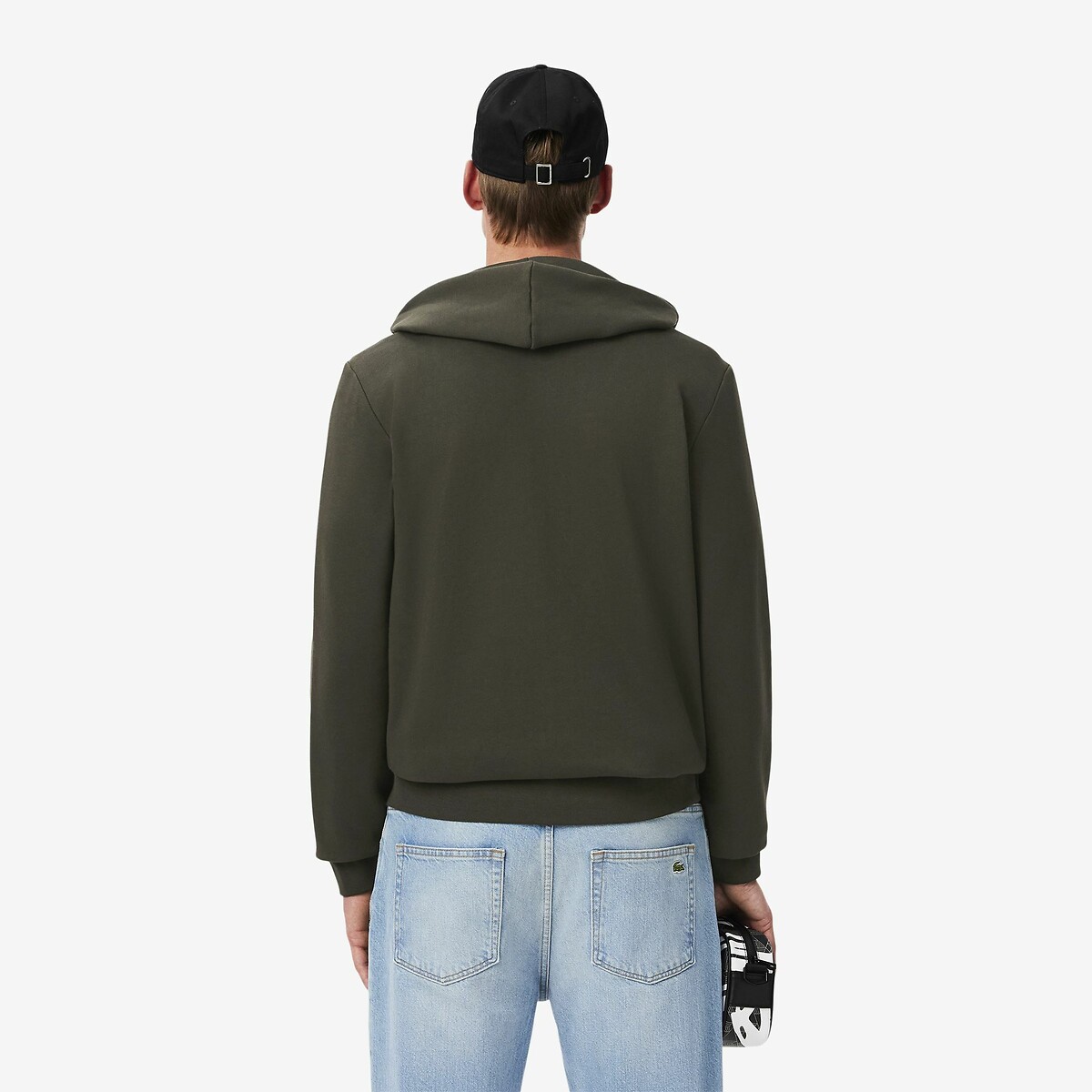 LACOSTE<br>Moletom com zíper em katoen