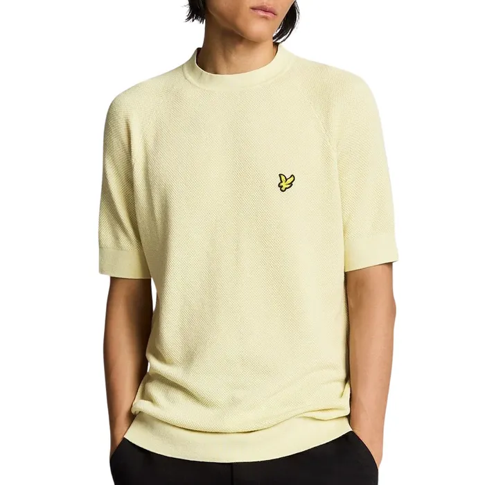 Lyle & Scott Linen Blend Knitted T-shirt Heren