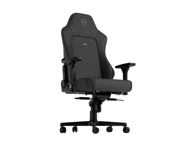 Noblechairs Hero TX - Stol - ergonomisk - armstøtter - T-formet - vippe - aluminium, polyurethan, tekstil, memory foam, polyuretan-læder, koldskum, stålramme - antracite