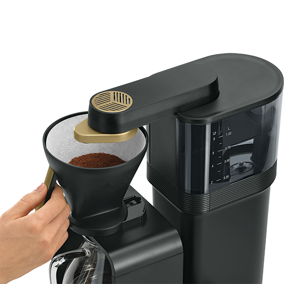 epour®|Filterkaffeemaschine Schwarz-Gold