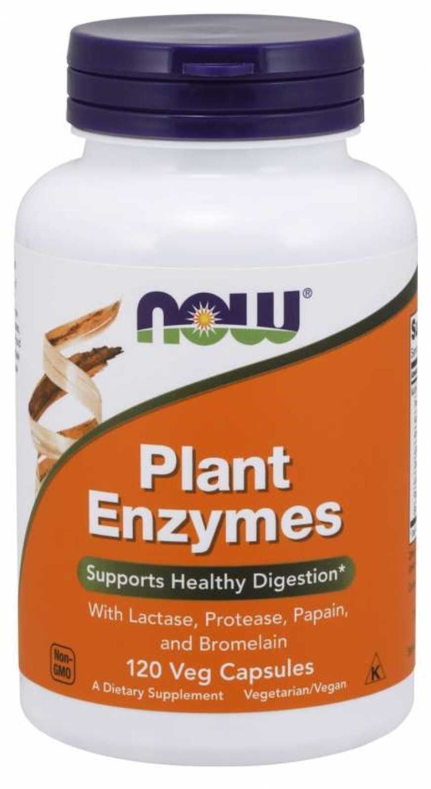 NOW Foods Enzimas Vegetais 120 Cápsulas Veganas