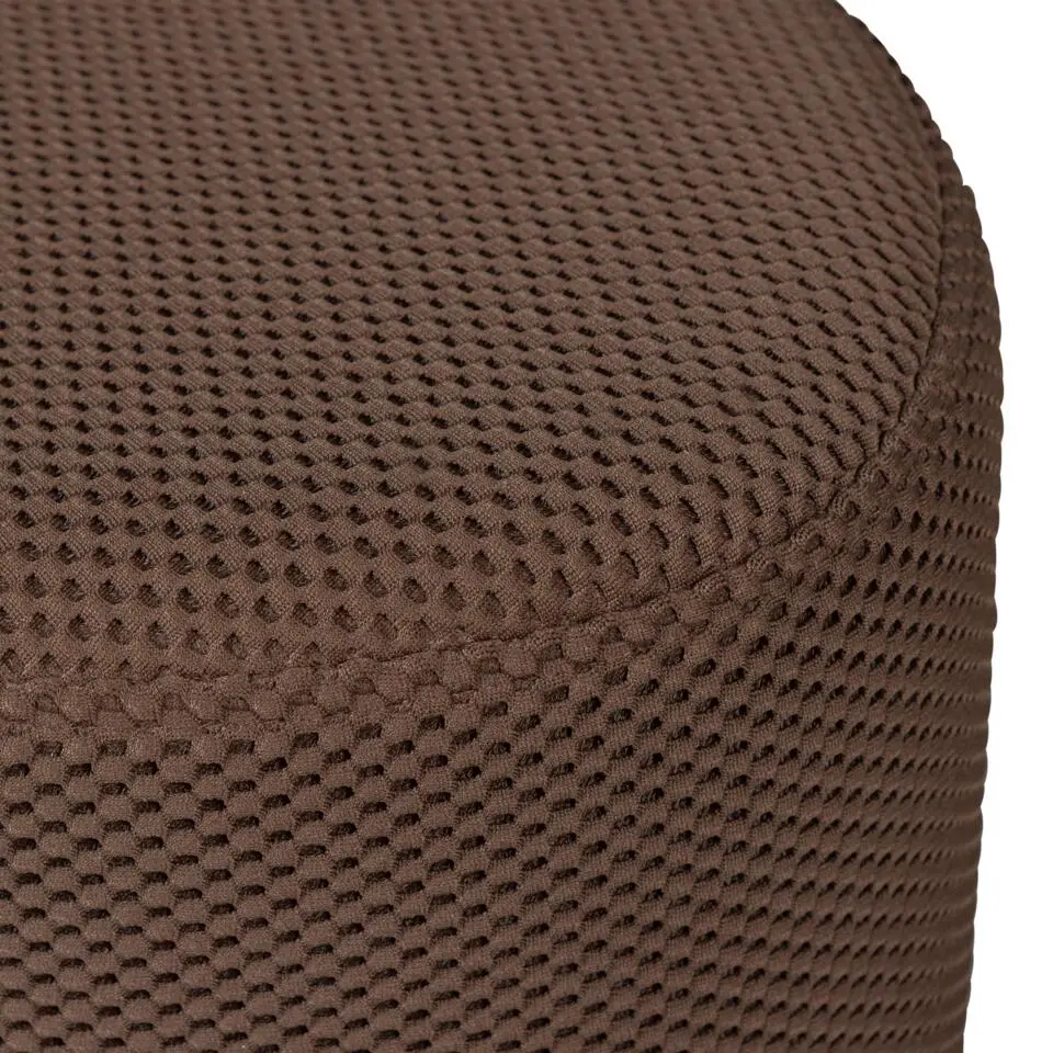 WOOOD Puuk Poef - Mesh - Espresso - 38x40x40