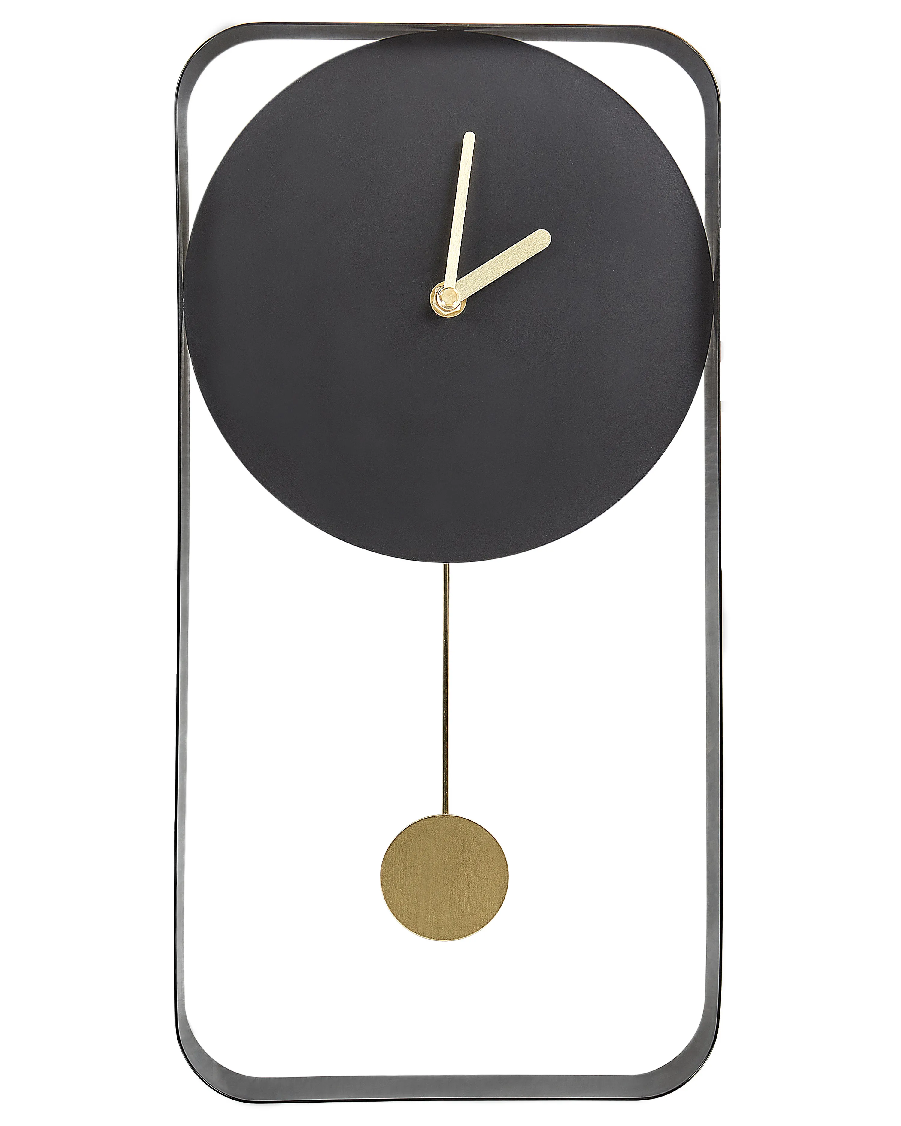 Wandklok SERVOZ 21 cm Metaal Zwart