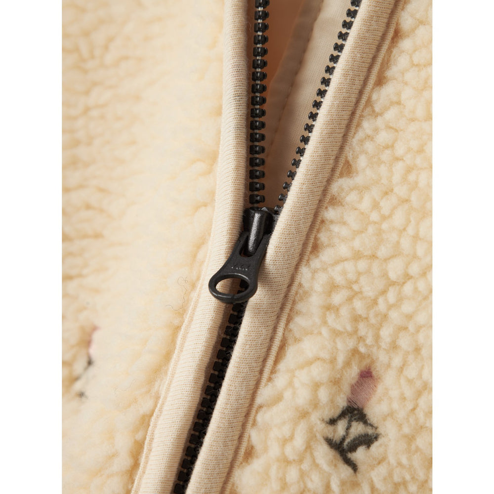 Køb Lil'Atelier Bleached Sand Nalo Loose Sherpa Jakke