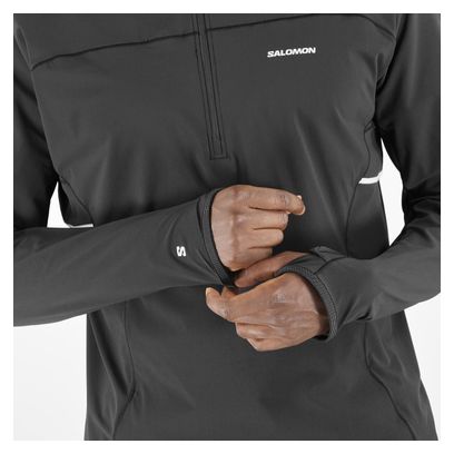 Haut à capuche Salomon Sense Aero Hybrid Noir Homme