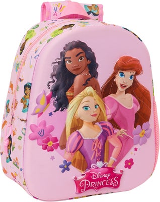 Disney Princess 3D Ryggsekk 8.5L, Rosa