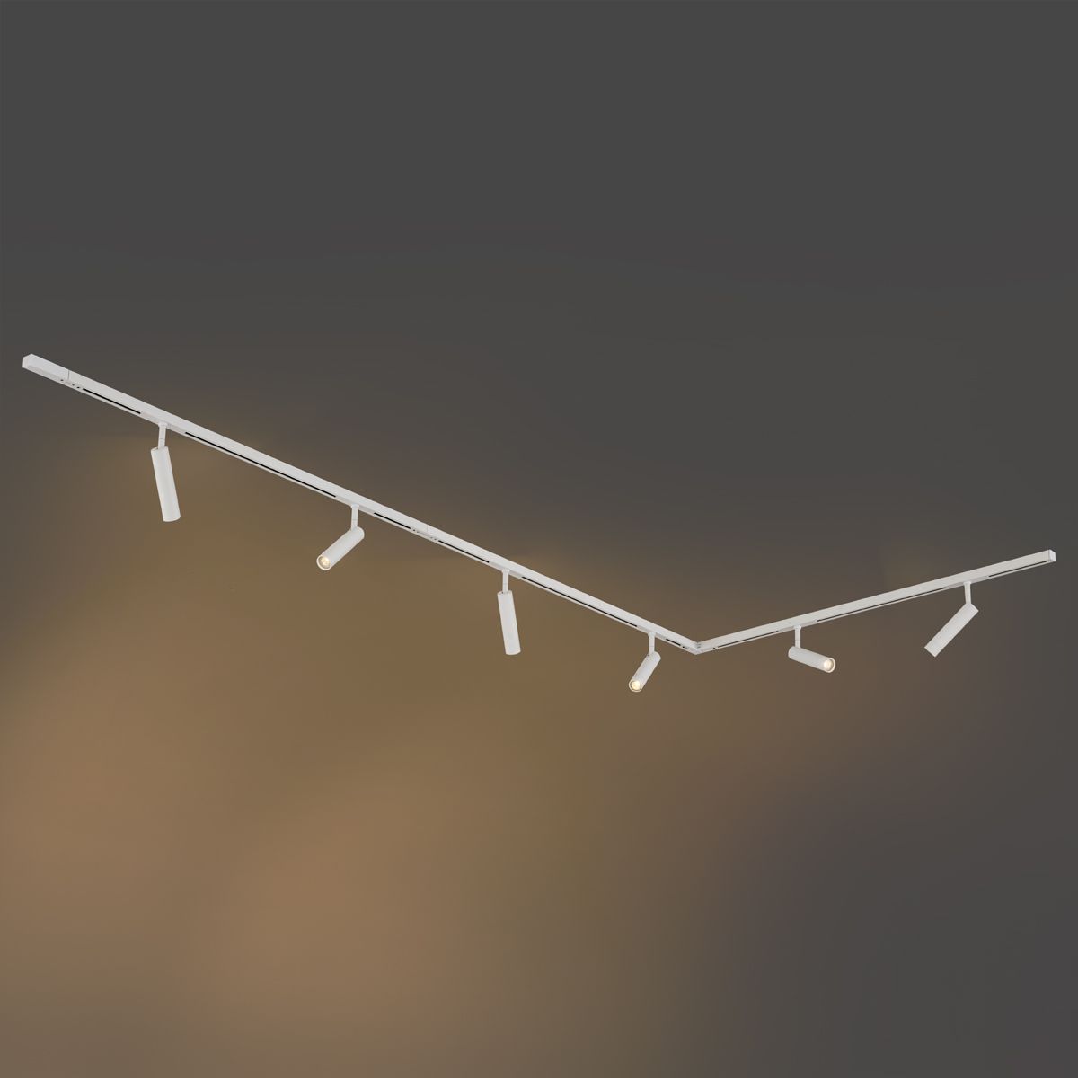 Modern railsysteem met 6 spots wit 1-fase - Slimline Uzzy