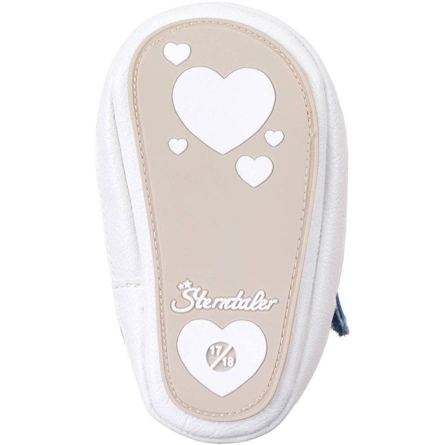 Sterntaler Babysandale Blumen mittelblau