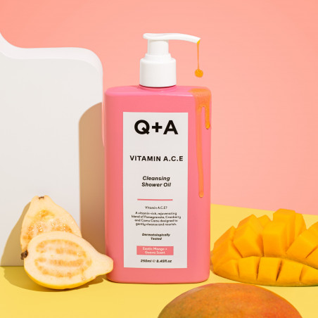 Q+A Vitamin A.C.E Shower Oil