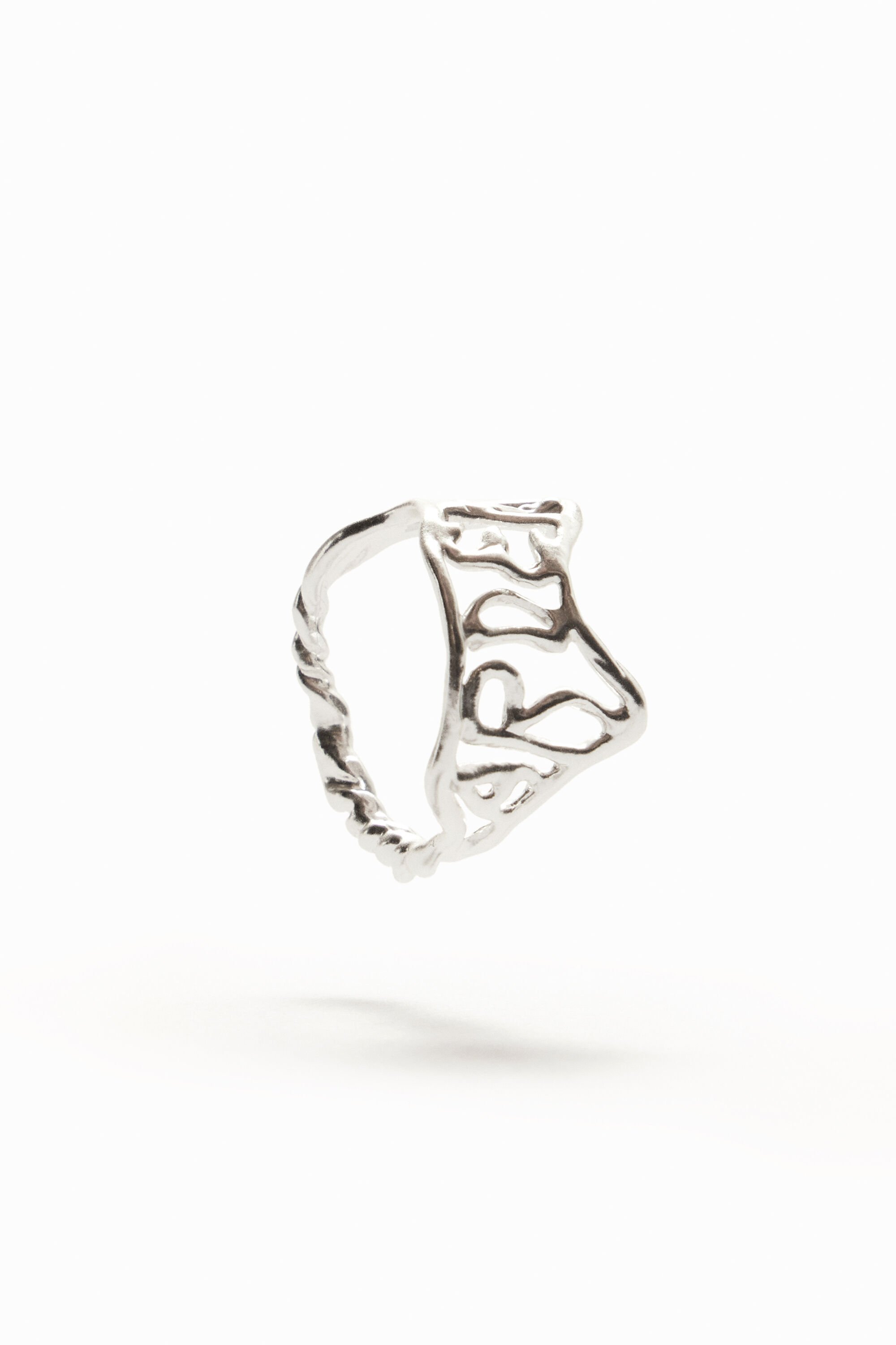 Bague message plaquée argent Zalio