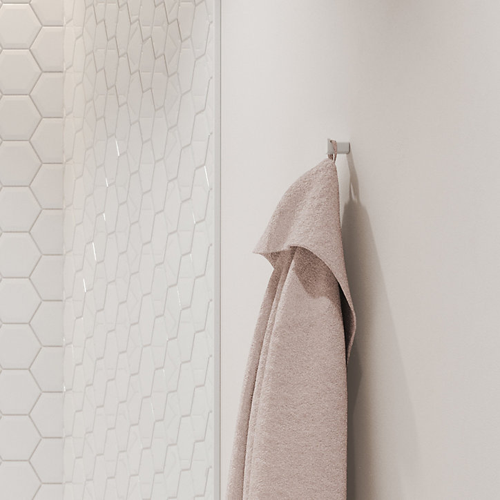 Crochet porte serviettes blanc mat Addstoris Hansgrohe