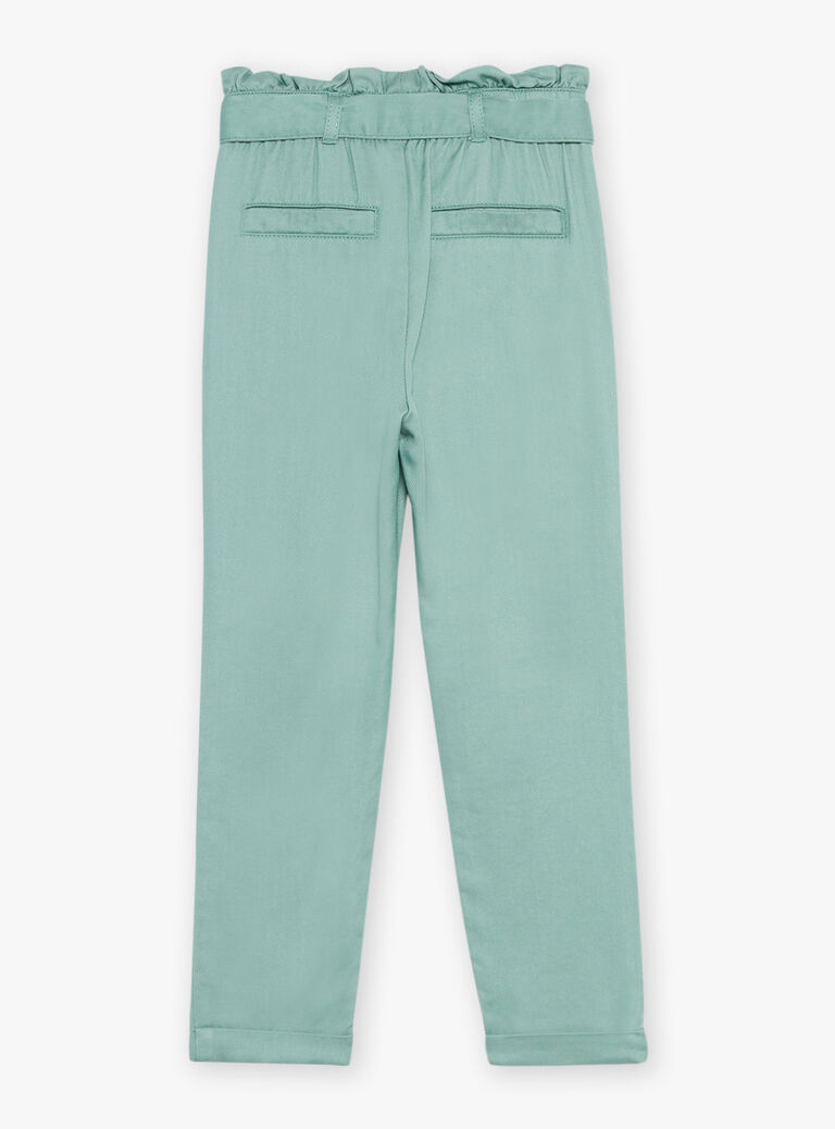 Pantalon paperbag kaki