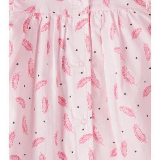 Love Me Too Ensemble Robe + Legging   Imprimé Plume        1 mois   de               P'tit bisou