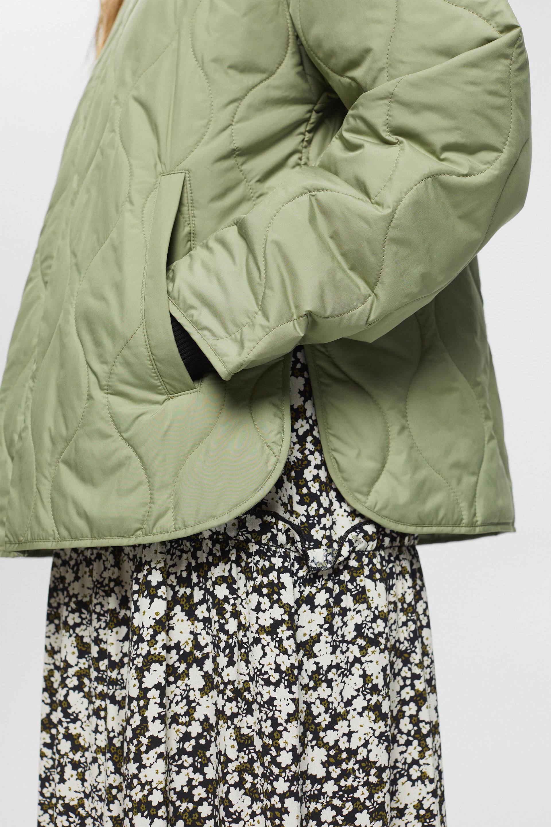Blouson bombardier extra léger d’aspect matelassé