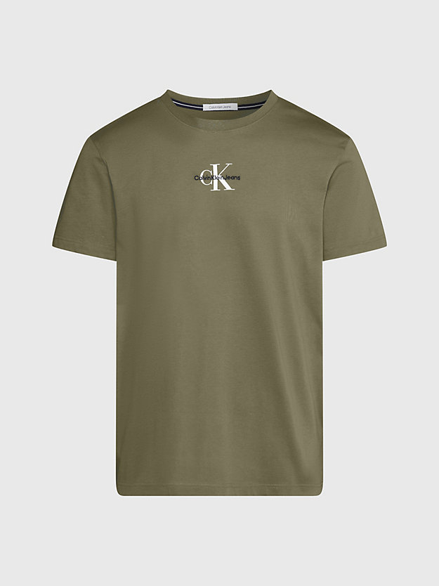 Camiseta de algodão com monograma
