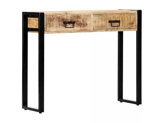 Table console 90 x 30 x 75 cm Bois de manguier massif