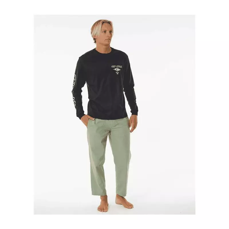 Teeshirt RIPCURL Fade Out Icon L/S Tee Black/Purple