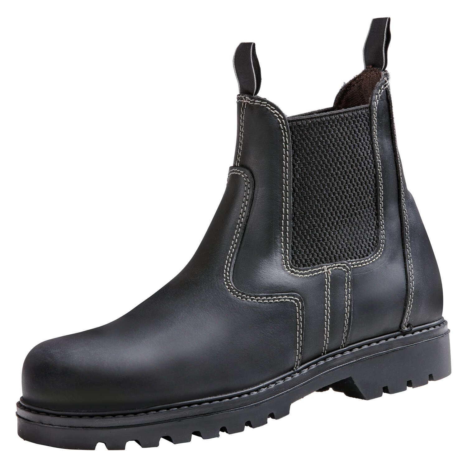 black forest Reit- und Stallschuh mit Stahlkappe  - black