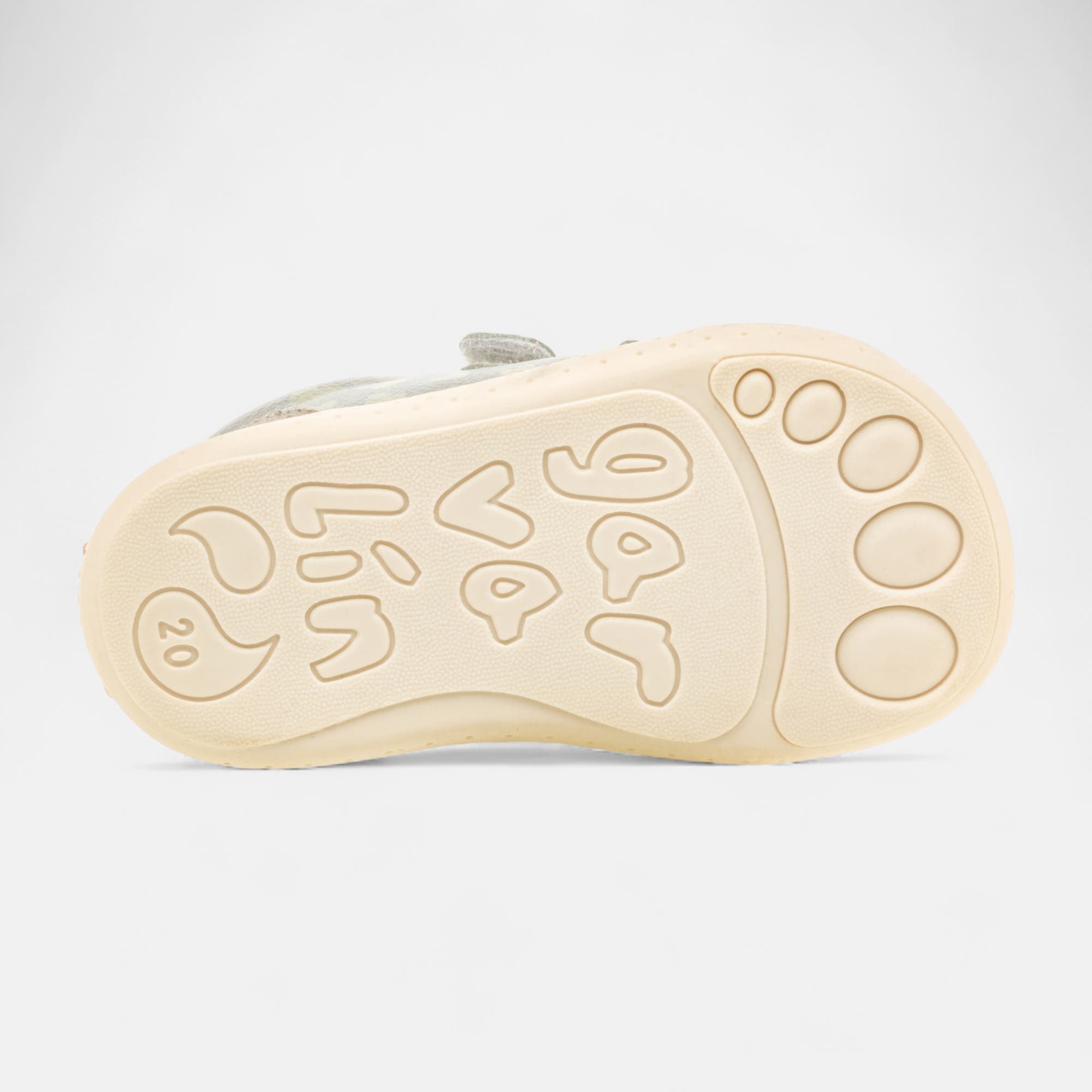 Baskets basses Bébé fille en cuir argent