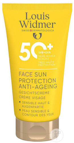 Louis Widmer Sun Face Sun Protection Anti-Âge IP50+ Tube 50ml