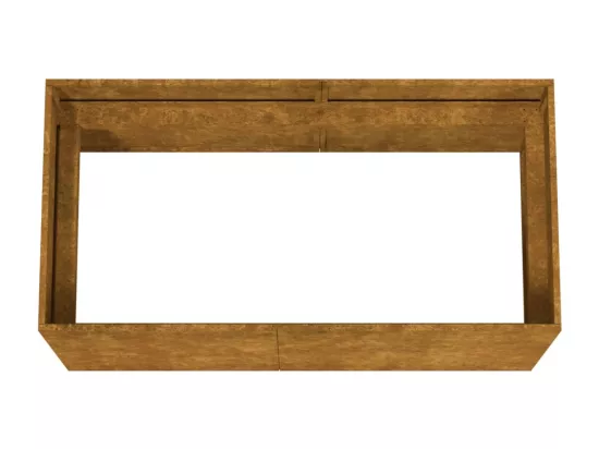 Jardinière bac lit surélevé marron 40 x 80 x 40 cm 02_0037868
