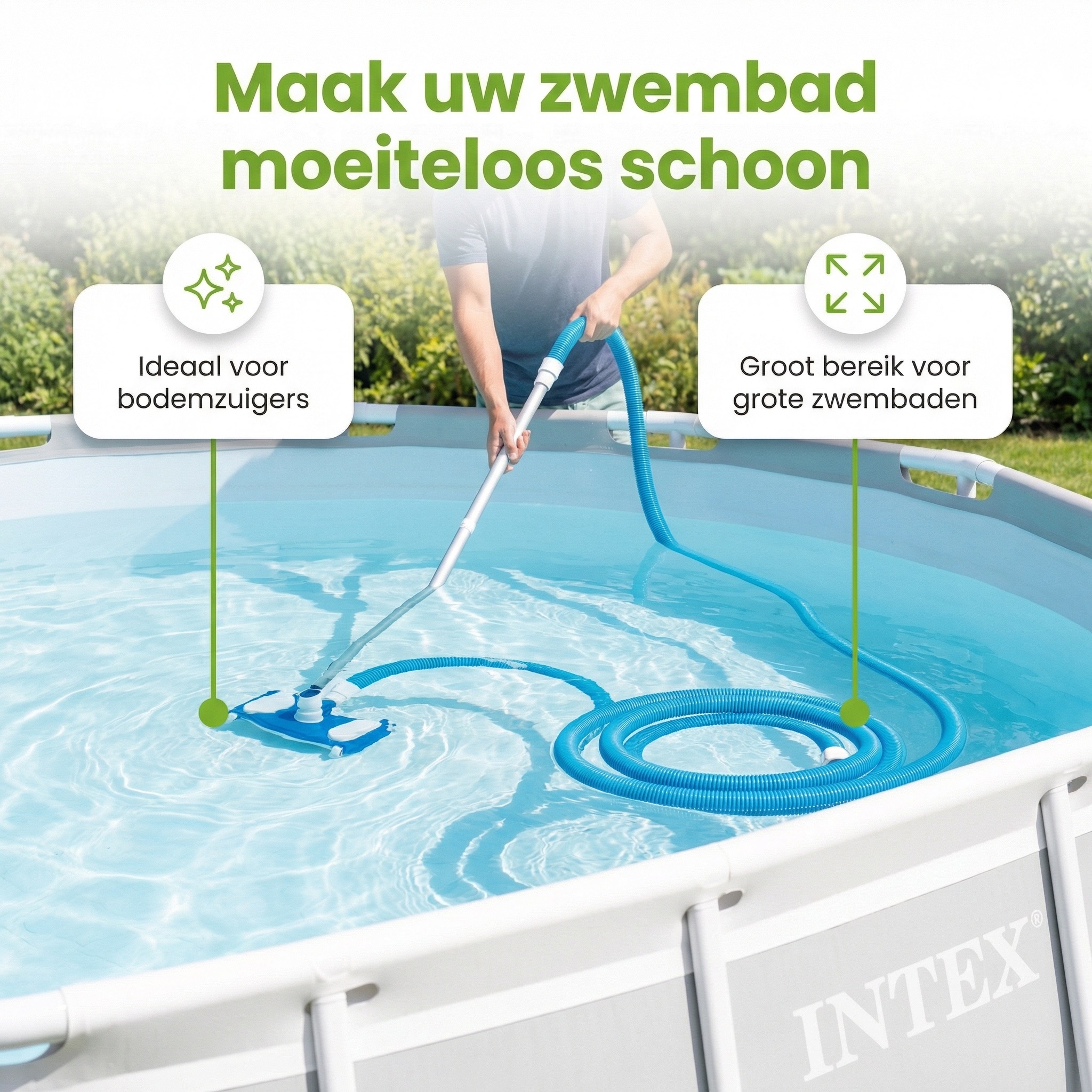 Intex bodemzuigerslang - 750 cm