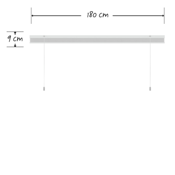 KARWEI enkel plisségordijn lichtdoorlatend wit (kleurnr. 6010) 180x220 cm (bxh)