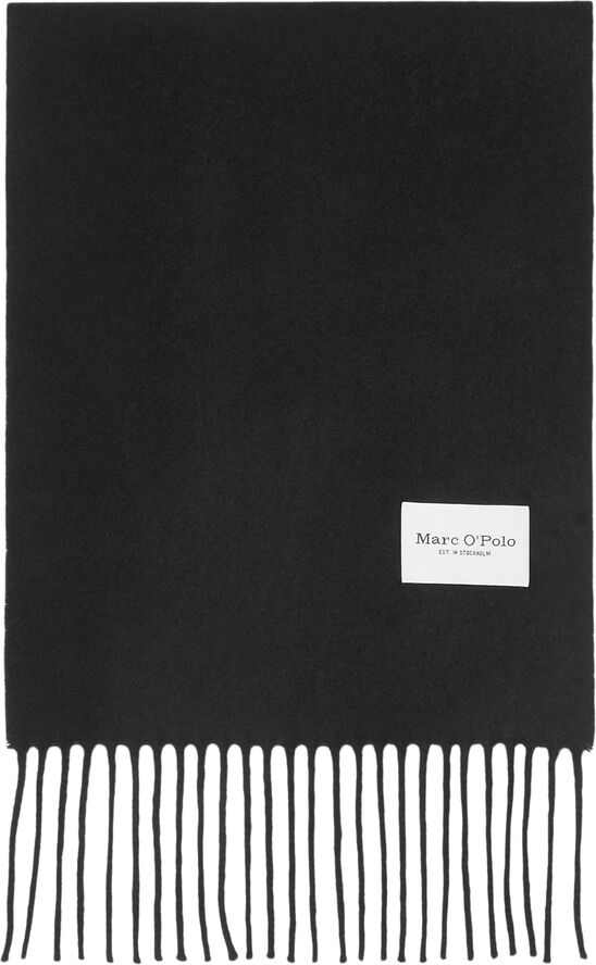 Marc O’Polo Scarf, woven wool, skinny extra-lon Black