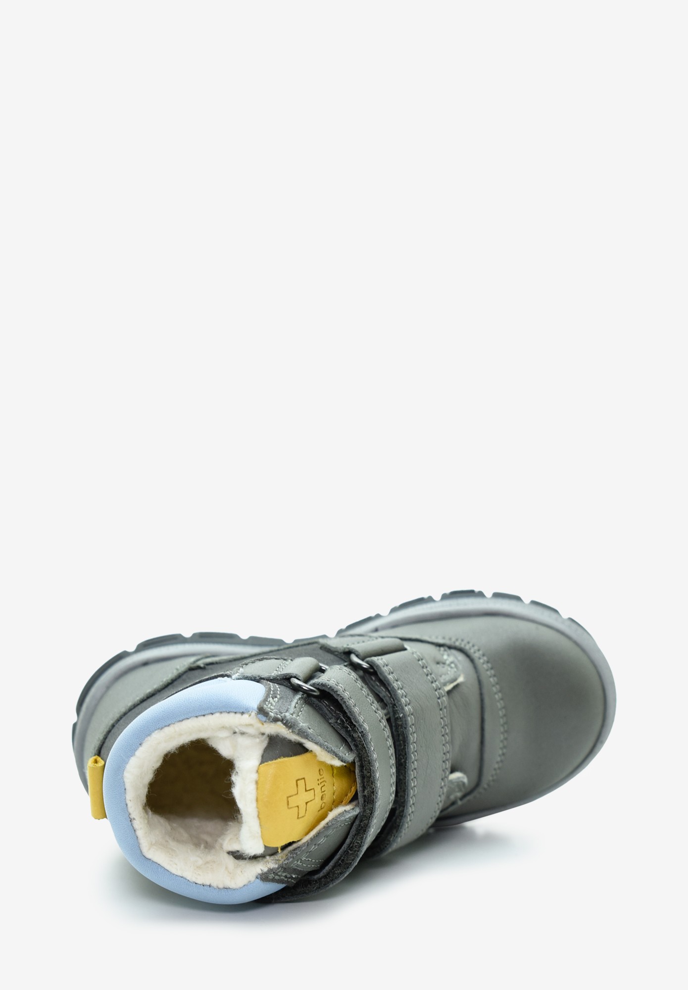 Arosa velcro TEX Wollfutter Kleinkinder Anthrazit Gelb