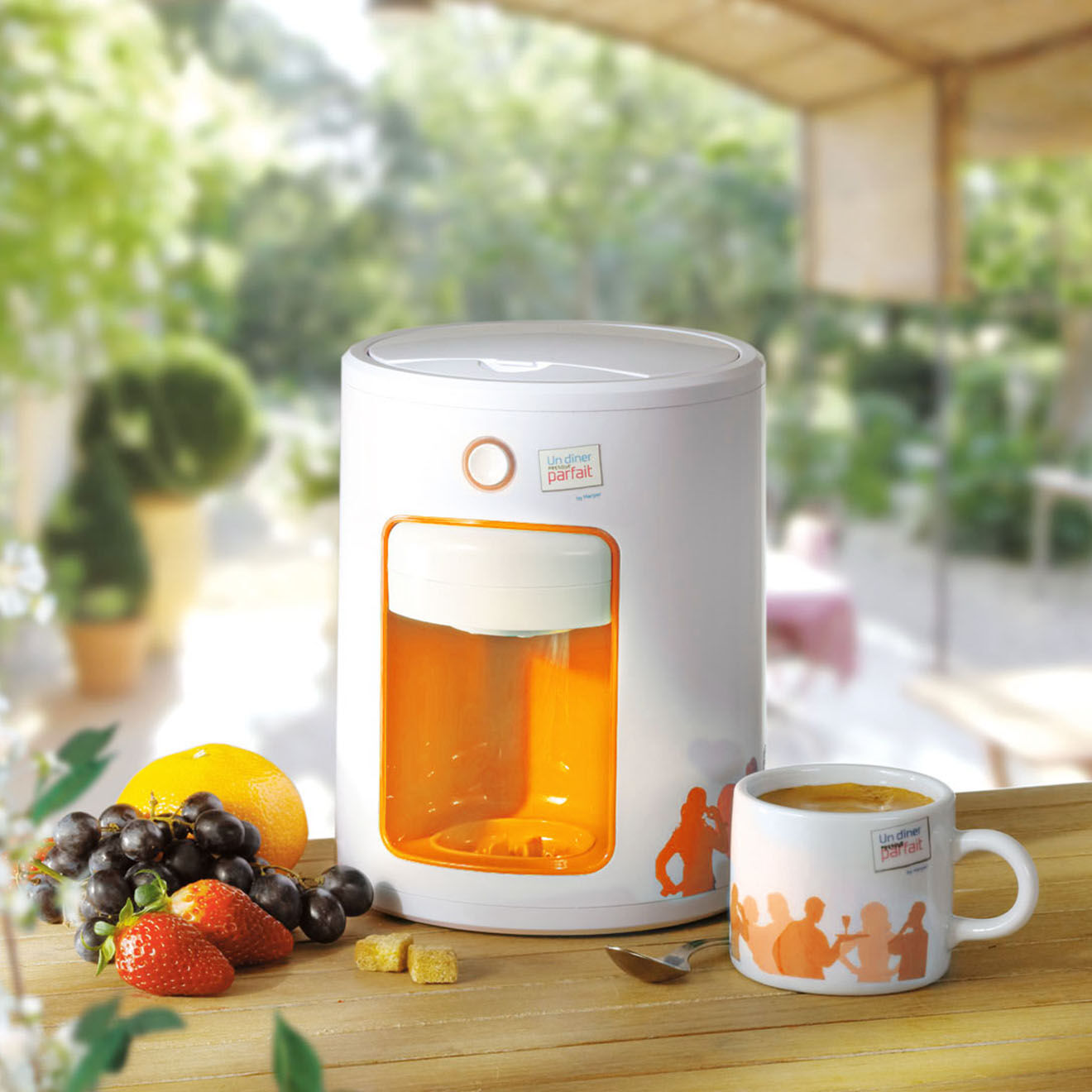 UDPP Machine à expresso blanc/orange