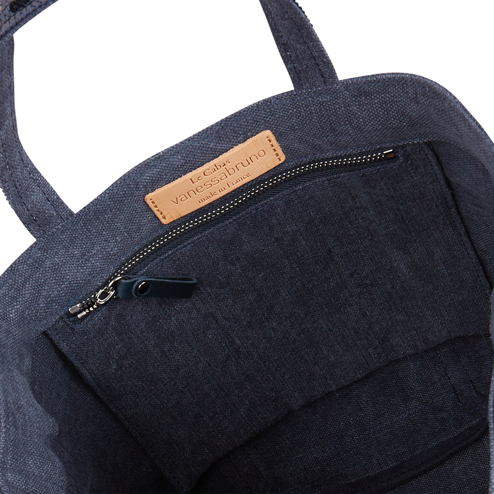 Cabas M brodé avec sequins en lin | Jean brut