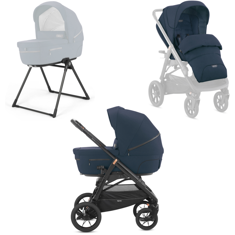 Inglesina Kombikinderwagen Duo Aptica XT Polar Blue Gestell Black