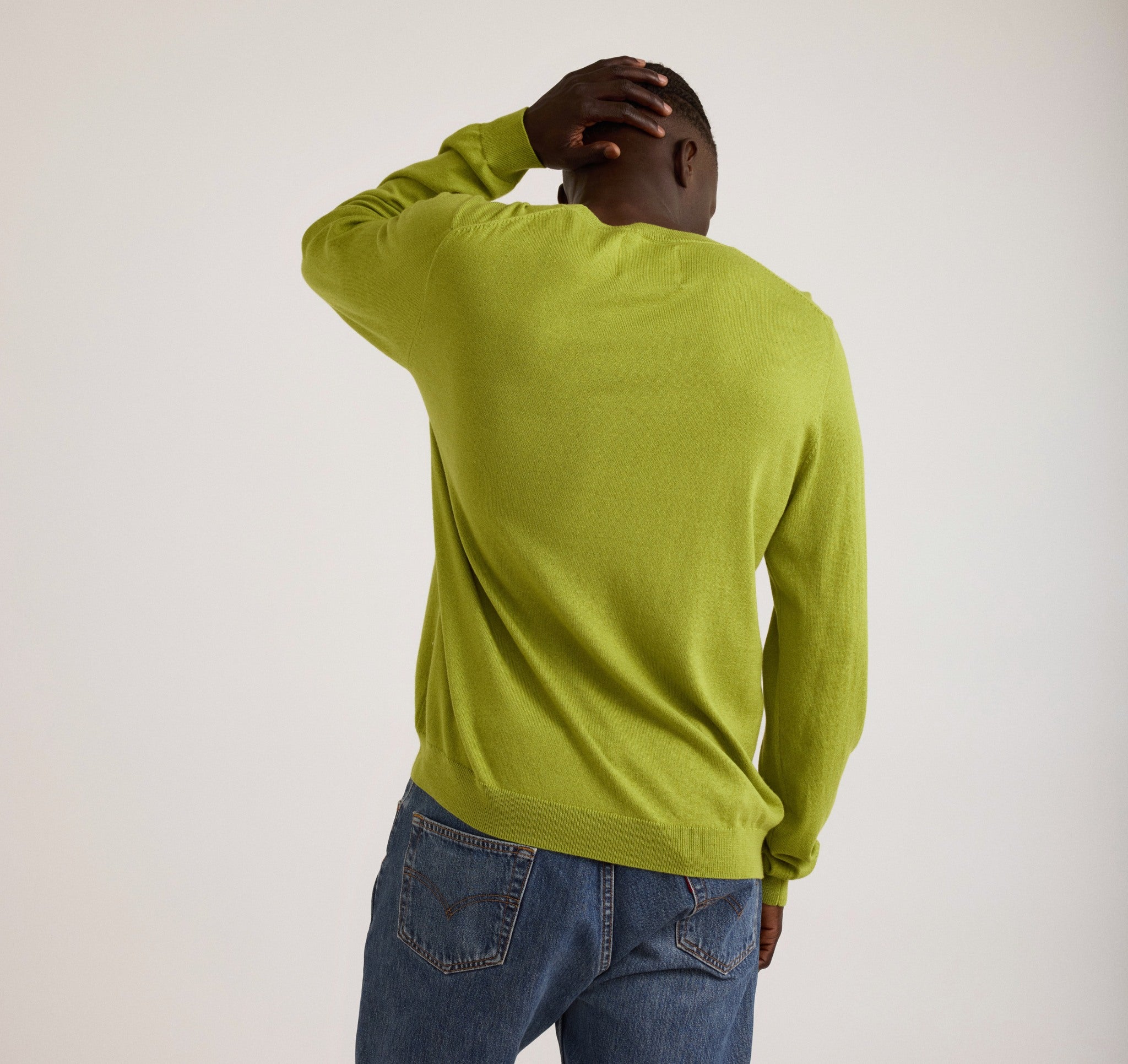 COTTON<br>Soft Knit Crewneck Sweater