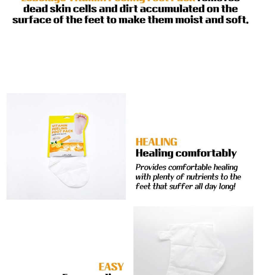 LEBELAGE - Vitamine Peeling Voetpakking